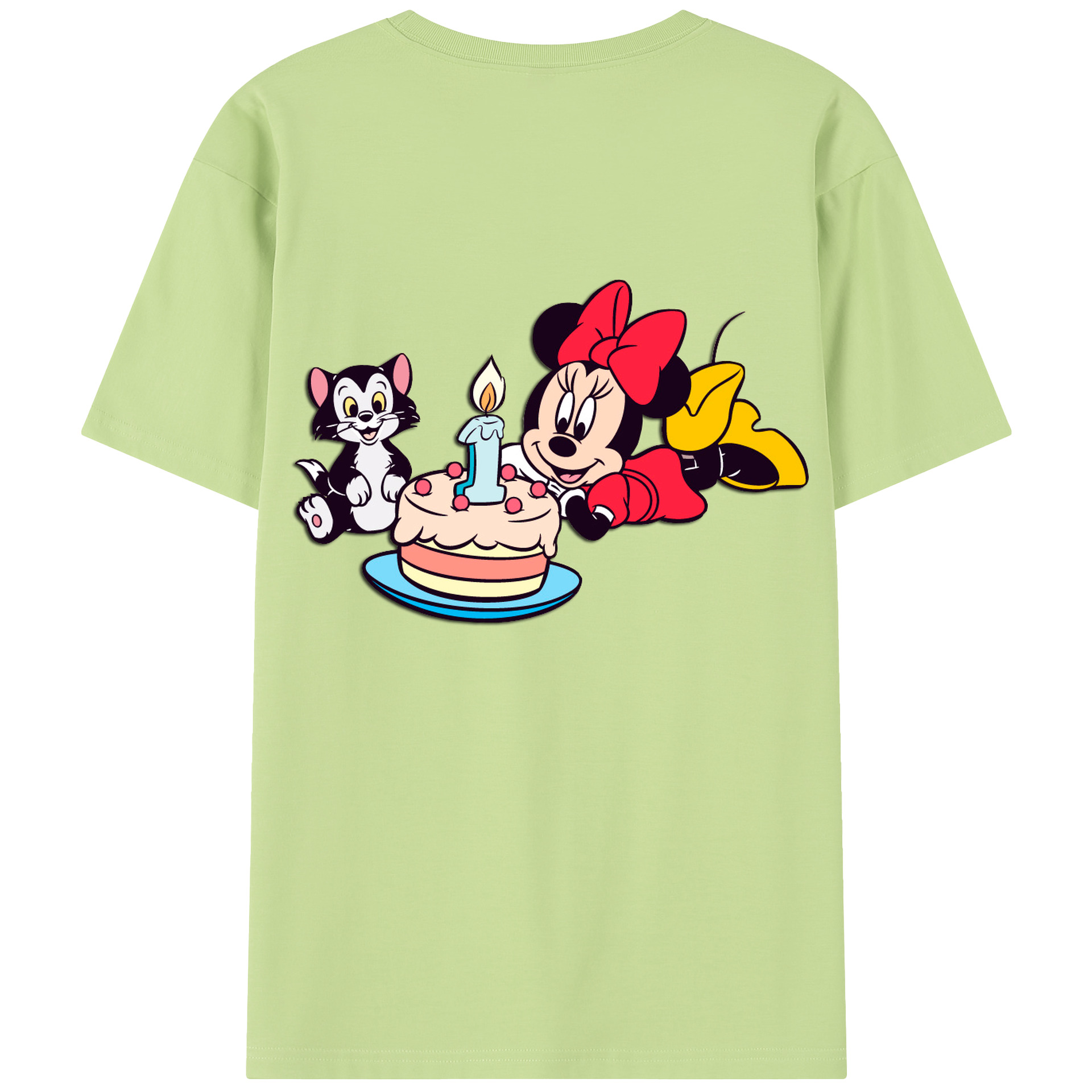 （画像用） ミッキーマウス Mickey Mouse 綿100％半袖Tシャツ（背面プリント）